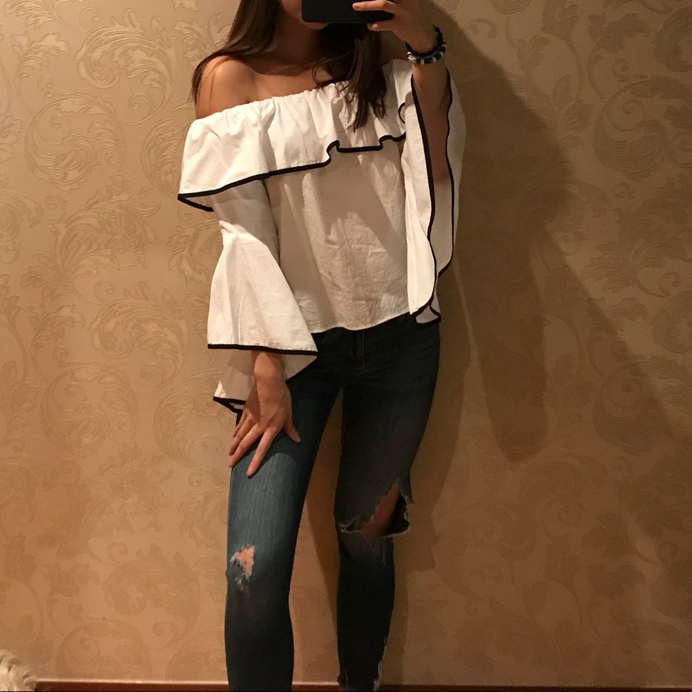 Zara Off the Shoulder Blouse